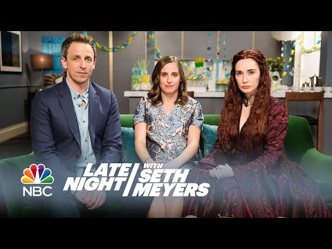 Melisandre at a Baby Shower - Late Night with Seth Meyers