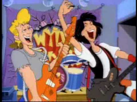 Bill &amp; Ted&#039;s Excellent Adventure Cartoon Intro (1990)