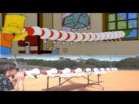 Bart Simpson Megaphone Challenge!