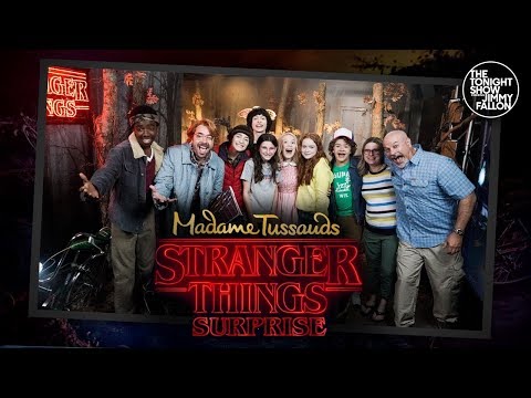 Stranger Things Cast Surprises Fans at Madame Tussauds Wax Museum
