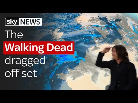 The Walking Dead&#039;s Norman Reedus dragged off the Sky News Sunrise set