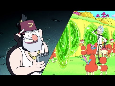 Gravity Falls / Rick and Morty - When Portals Collide