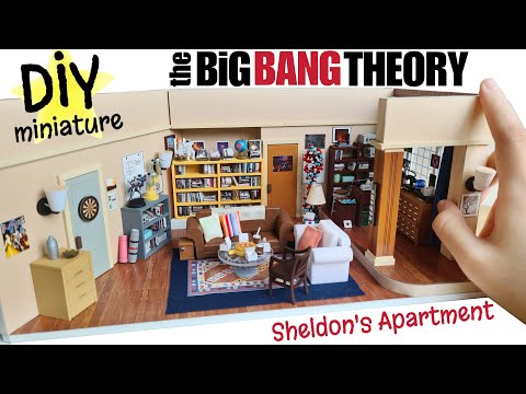 Making &#039;The Big Bang Theory&#039; Apartment (DIY Miniature) (Sheldon&#039;s Apartment)