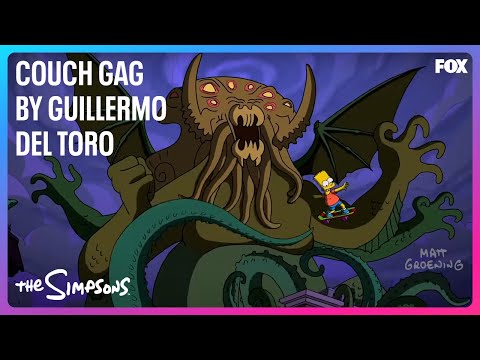 Treehouse Of Horror XXIV Couch Gag By Guillermo Del Toro | Season 26 | THE SIMPSONS