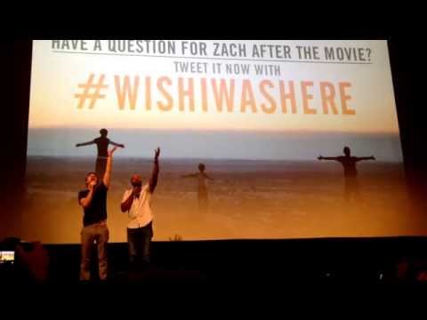 Zach Braff and Donald Faison singing Guy Love at Wish I Was Here screening in Austin
