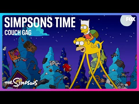Simpsons Time Couch Gag | Season 28 | THE SIMPSONS