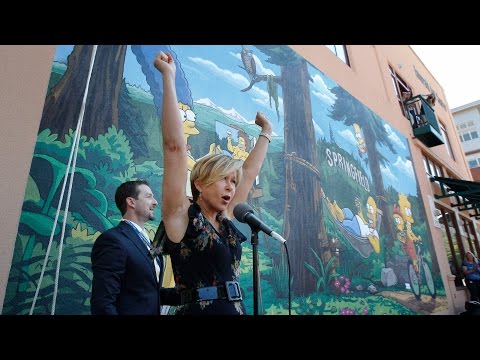 ‘Simpsons’ mural officially unveiled in Springfield