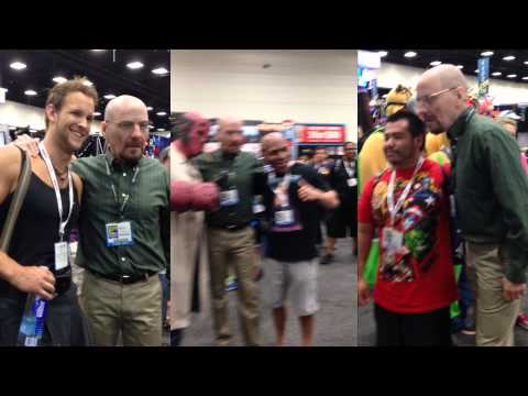 Bryan Cranston disguised as Walter White - Comic-Con 2013