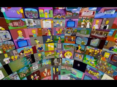 The Simpsons sphere - 360° 500 episodes at the same time