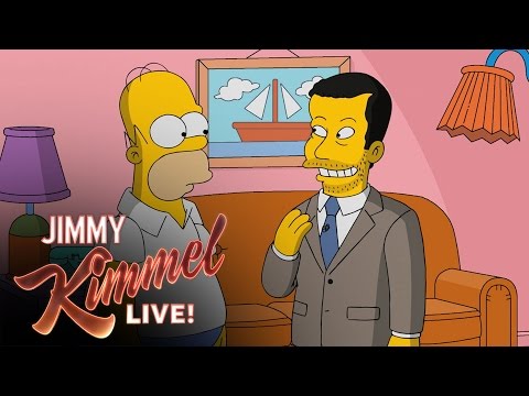 Homer Simpson Gives Jimmy Kimmel a Tour of Springfield