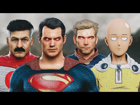 SUPERMAN vs. SAITAMA vs. HOMELANDER vs. OMNI-MAN | EPIC BATTLE!