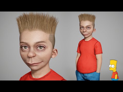 3D Model of Bart Simpson(Real time) | Meet Bart Simpson in realtime!