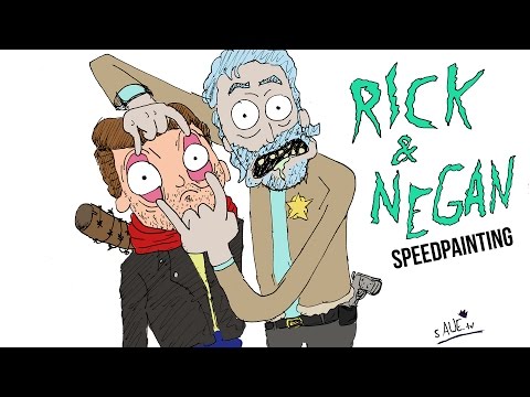 Rick and Negan Speedpainting