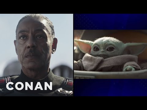 Giancarlo Esposito On His Mysterious Role In &quot;The Mandalorian&quot; &amp; Baby Yoda | CONAN on TBS