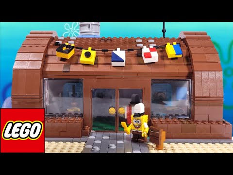 I built the Krusty Krab with a full interior - Lego Spongebob