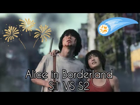 Alice in Borderland Season 1 &amp; 2 side by side comparison