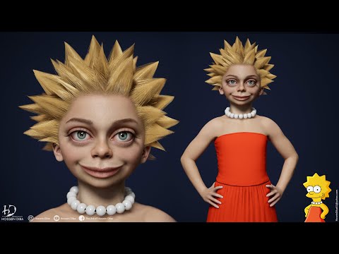 3D Model of Lisa Simpson(Real time)