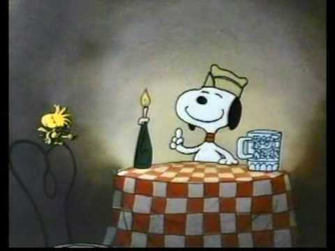Peanuts - Snoopy drunk on root beer - Happy Dance