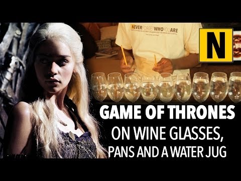 Game Of Thrones Theme Song On Wine Glasses, Pans and a Water Jug