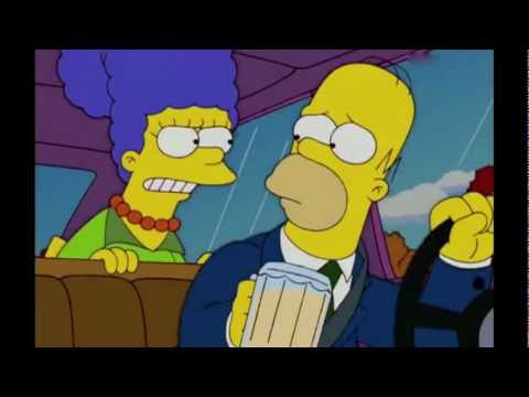 Homer trinkt beim Autofahren - Die Simpsons