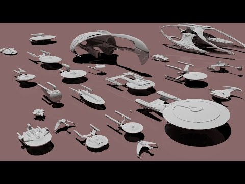 Star Trek STARSHIPS dimensions - 3D