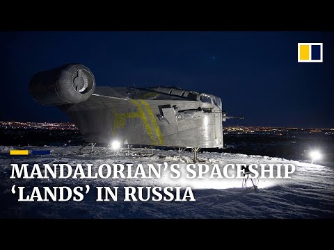 Star Wars fans ‘land’ Mandalorian’s Razor Crest spaceship in Russia