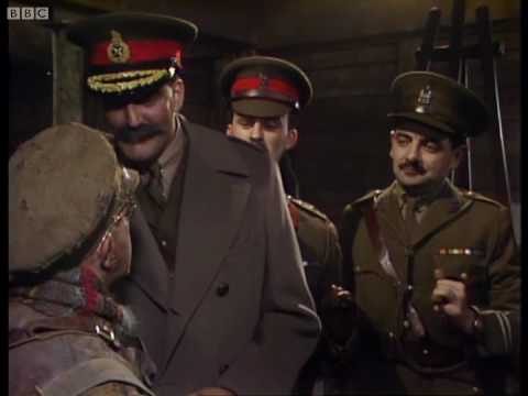 General Melchett visits the troops - Blackadder - BBC