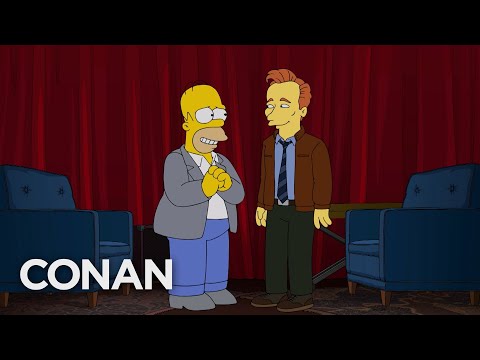 Homer Simpson Conducts Conan’s TBS Exit Interview - CONAN on TBS