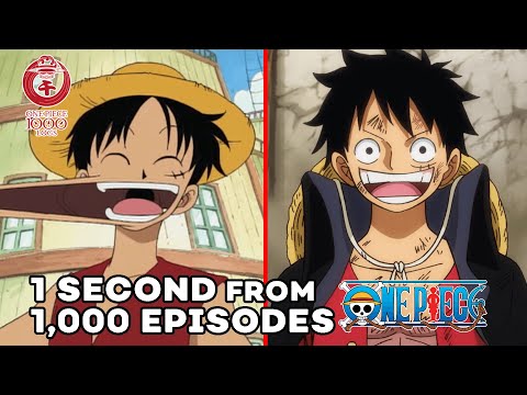 1 Second from 1000 Episodes of One Piece