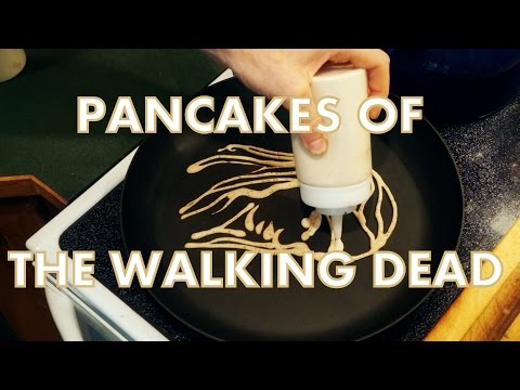 The Walking Dead Pancake Art (Michonne, Glenn, Rick)
