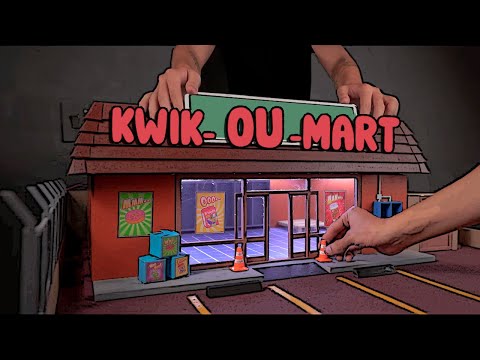 🛒📷💛 HOW to MAKE the KWIK-E-MART in MINIATURE 💛📷🛒_ 📺💛The SIMPSON 💛📺