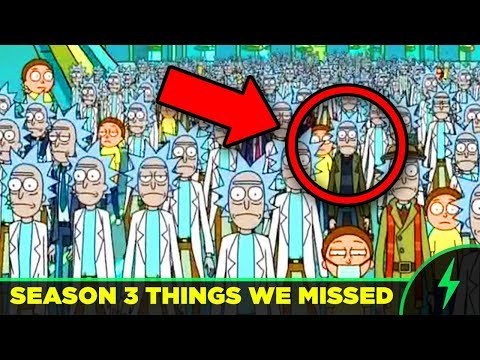 Rick and Morty - 20 MISSED JOKES - FULL SEASON 3 BREAKDOWN