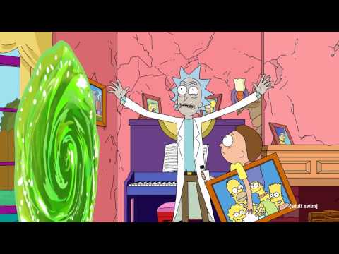 The Simpsons + Rick and Morty