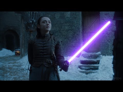 Arya vs Brienne Lightsaber Duel | Game of Thrones + Star Wars