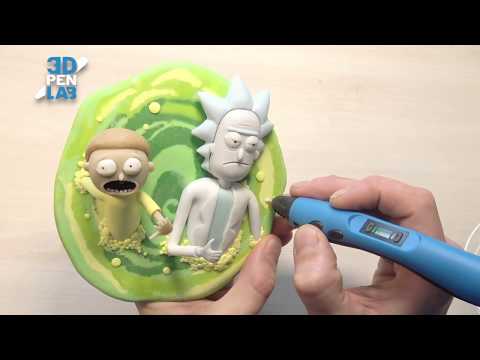 3D Pen | Making Rick and Morty sculpture