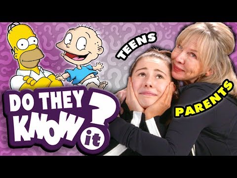 Do Teens Know Their Parents&#039; Favorite 90s Cartoon Themes? | React: Do They Know It?