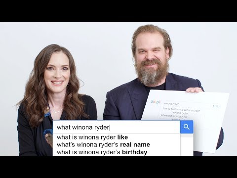 Stranger Things&#039; Winona Ryder &amp; David Harbour Answer the Web&#039;s Most Searched Questions | WIRED