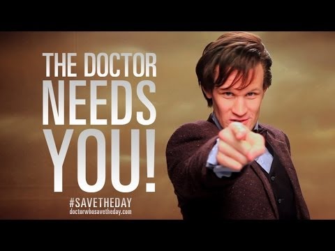 Hashtag. What&#039;s a hashtag? - #SaveTheDay - Doctor Who: The Day of the Doctor - BBC