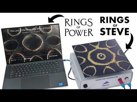 I recreated the Rings of Power with a vibrating square