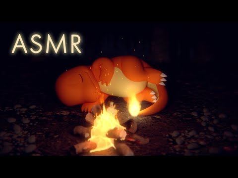 【公式】ASMR・焚き火音 - ヒトカゲといっしょ Charmander&#039;s Fireside Slumber