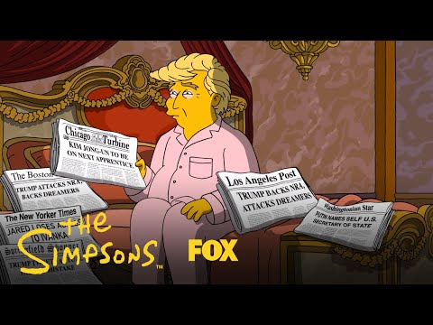 A Tale Of Two Trumps | Season 29 | The Simpsons