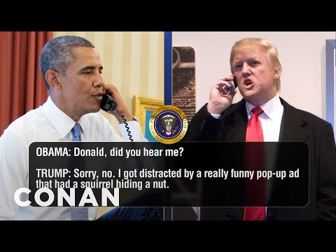 Trump And Obama’s Final Call Of 2016 | CONAN on TBS