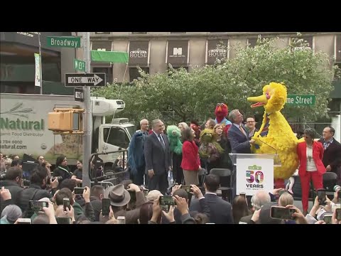 SEE IT: 63rd St. Renamed For Sesame Street&#039;s 50th Anniversary