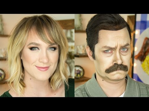 Ron Swanson Makeup Transformation | The Power of Makeup | Kiki G.