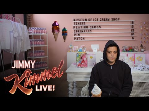 Mr. Robot&#039;s Rami Malek Visits the Museum of Ice Cream