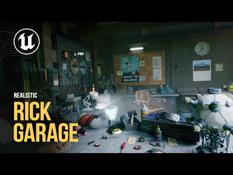 REALISTIC RICK GARAGE | UNREAL ENGINE 5
