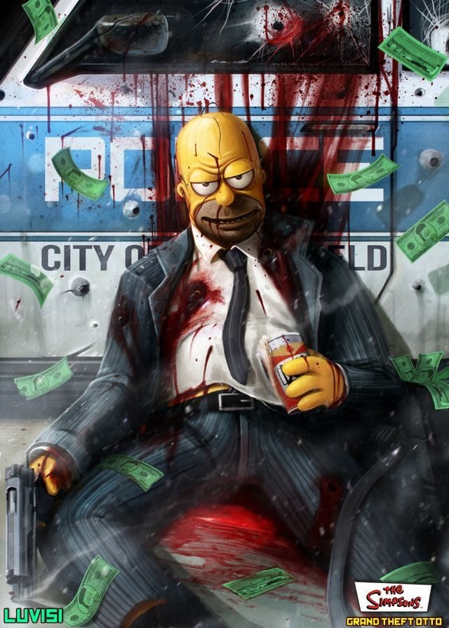 Die Simpsons als GTA-Edition 01