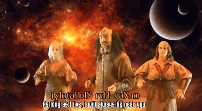 Never Gonna Give You Up auf Klingonisch