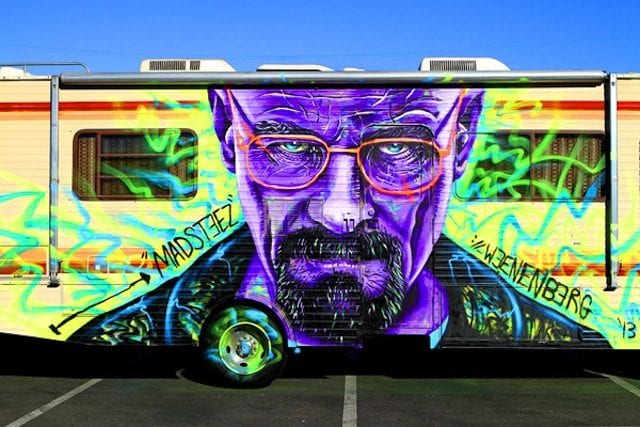 RV mit Heisenberg-Grafitti