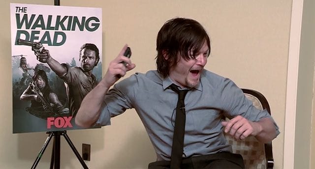 Norman Reedus und der echte Zombie